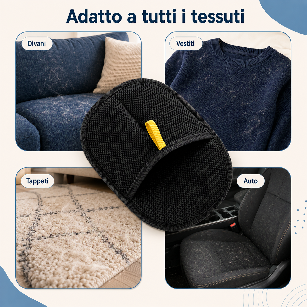Guanti Rimuovi Peli per Animali