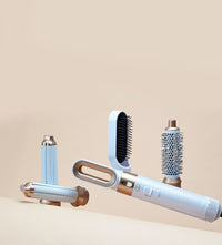 Hair Dryer 5 In 1  Hot Air Comb Curlers With Diffuser  Electric Blow Dryer Professional Complete   Multifunctional Hot Air Brush